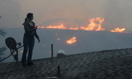 fighting fire